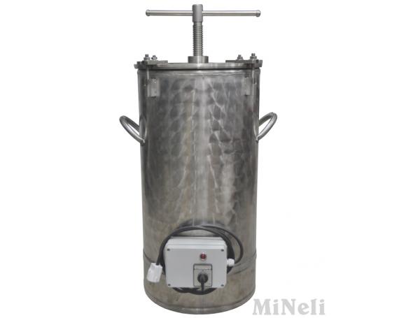 Воскотопка - пресс «MiNeli» электрическая н/ж объемом 25 л Воскотопка - пресс «MiNeli» электрическая н/ж объемом 25 л