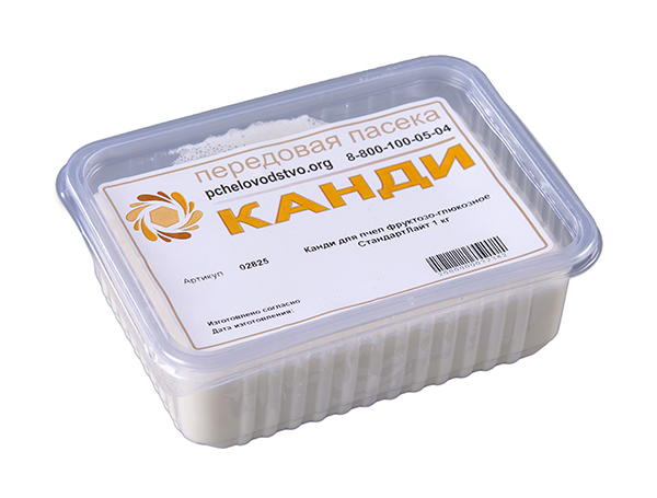 Канди для пчел фруктозо-глюкозное СтандартЛайт 1 кг Канди для пчел фруктозо-глюкозное СтандартЛайт 1 кг
