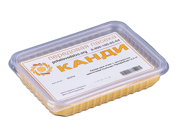 Канди для пчел с экстрактом цветочной пыльцы ПрофиЛайт 0,5 кг Канди для пчел с экстрактом цветочной пыльцы ПрофиЛайт 0,5 кг